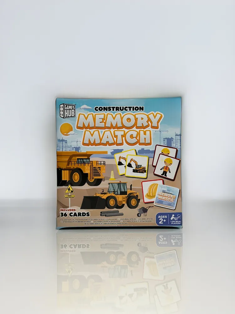 Gra pamięciowa Memory o tematyce budowlanej